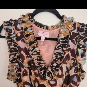 New Vintage Fabulous MATTHEW WILLIAMSON Ruffle Floral Dress Sz. 12